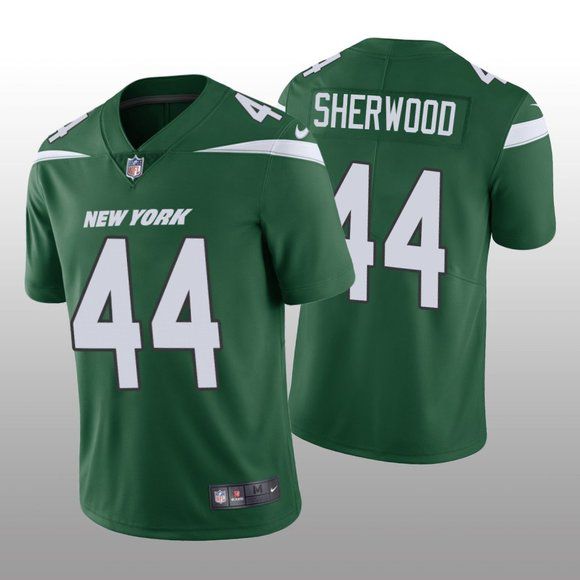 Men New York Jets #44 Jamien Sherwood Nike Gotham Green Limited NFL Jersey